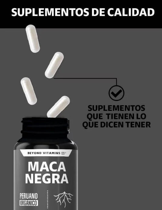 Maca Negra - 100% Orgánica: Energía, Concentración y Bienestar Natural