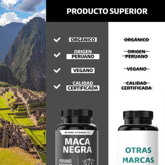 Maca Negra - 100% Orgánica: Energía, Concentración y Bienestar Natural