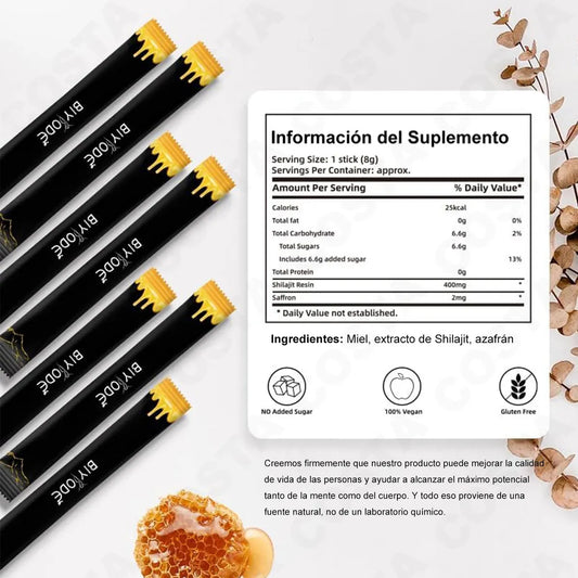 SHILAJIT Honey Sticks - 30 barritas